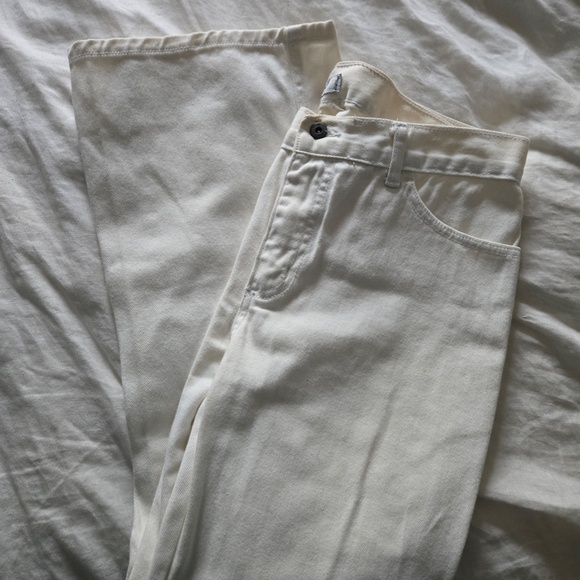 Gap Wide Leg Light Grey Capri Pants - Size 6 - Picture 6 of 7